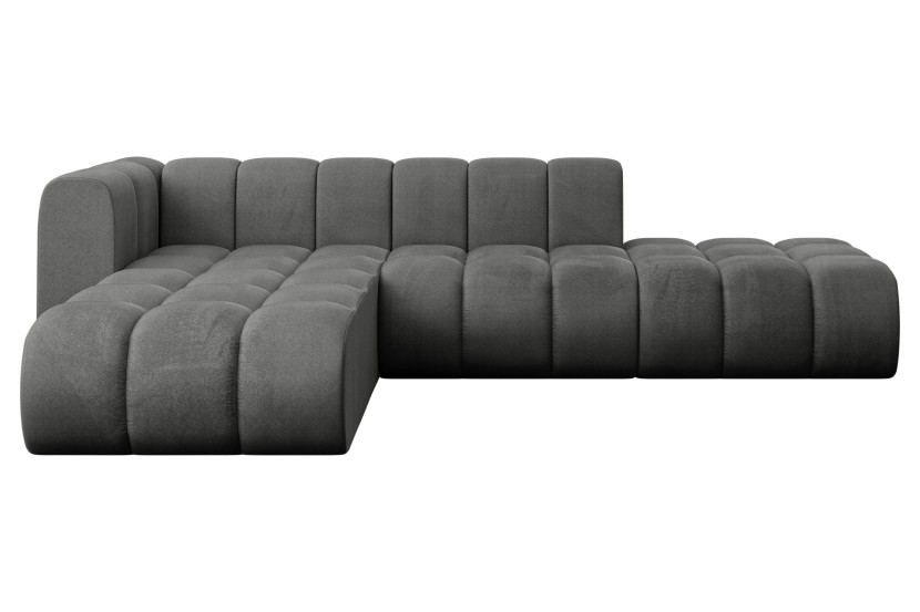 Narożnik lewostronny modułowy Zuvon-L1 - 296x177x70 cm Grafitowy 758849