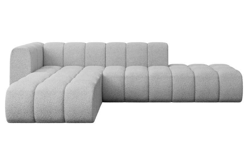 Narożnik lewostronny modułowy Zuvon-L1 - 296x177x70 cm Jasny szary 758644
