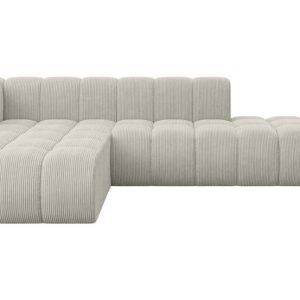 Narożnik lewostronny modułowy Zuvon-L1 – 296x177x70 cm Kremowy 758559 Narożnik lewostronny modułowy Zuvon-L1 – 296x177x70 cm Kremowy 758559
