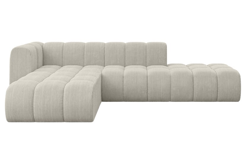 Narożnik lewostronny modułowy Zuvon-L1 - 296x177x70 cm Kremowy 758559