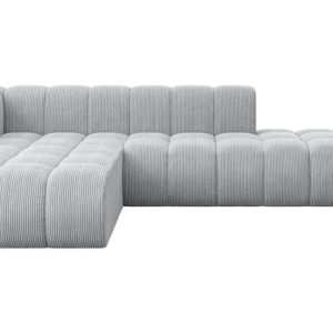 Narożnik lewostronny modułowy Zuvon-L1 – 296x177x70 cm Szary 758146 Narożnik lewostronny modułowy Zuvon-L1 – 296x177x70 cm Szary 758146