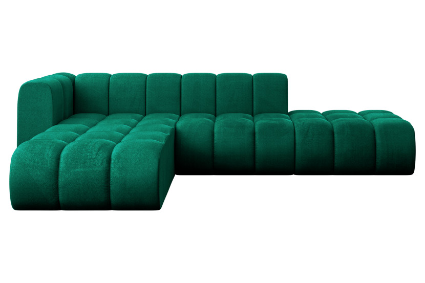 Narożnik lewostronny modułowy Zuvon-L1 - 296x177x70 cm Zielony 758177