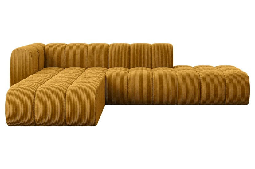 Narożnik lewostronny modułowy Zuvon-L1 - 296x177x70 cm Żółty 758710