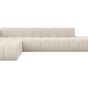 Narożnik lewostronny modułowy Zuvon-L2 – 387x177x70 cm Beżowy 758639 Narożnik lewostronny modułowy Zuvon-L2 – 387x177x70 cm Beżowy 758639