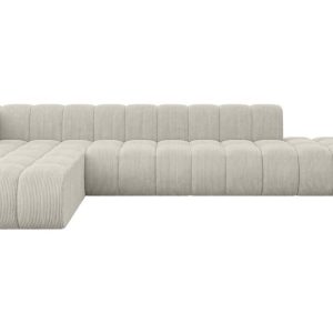 Narożnik lewostronny modułowy Zuvon-L2 – 387x177x70 cm Kremowy 758799