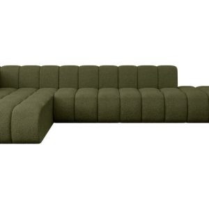 Narożnik lewostronny modułowy Zuvon-L2 – 387x177x70 cm Zielony 758580