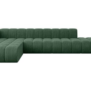 Narożnik lewostronny modułowy Zuvon-L2 – 387x177x70 cm Zielony 758196