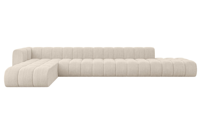 Narożnik lewostronny modułowy Zuvon-L3 - 478x177x70 cm Beżowy 758325
