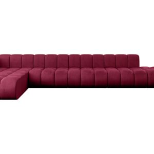 Narożnik lewostronny modułowy Zuvon-L3 – 478x177x70 cm Bordowy 758308