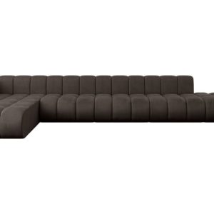 Narożnik lewostronny modułowy Zuvon-L3 – 478x177x70 cm Brązowy 758772
