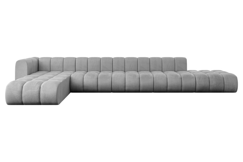 Narożnik lewostronny modułowy Zuvon-L3 - 478x177x70 cm Jasny szary 758833