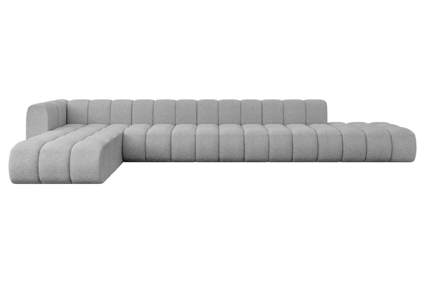 Narożnik lewostronny modułowy Zuvon-L3 - 478x177x70 cm Jasny szary 758511