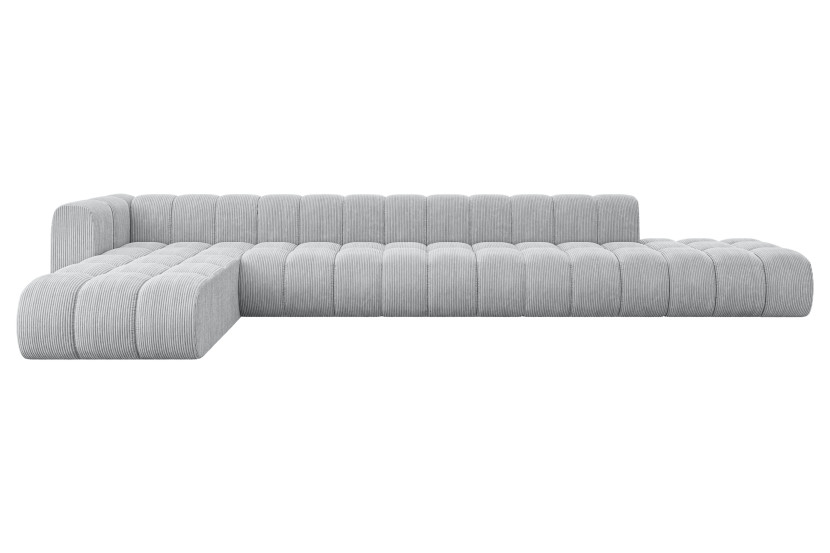 Narożnik lewostronny modułowy Zuvon-L3 - 478x177x70 cm Szary 758278