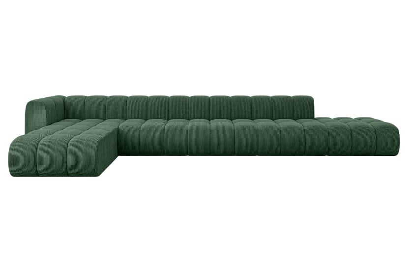 Narożnik lewostronny modułowy Zuvon-L3 - 478x177x70 cm Zielony 758441