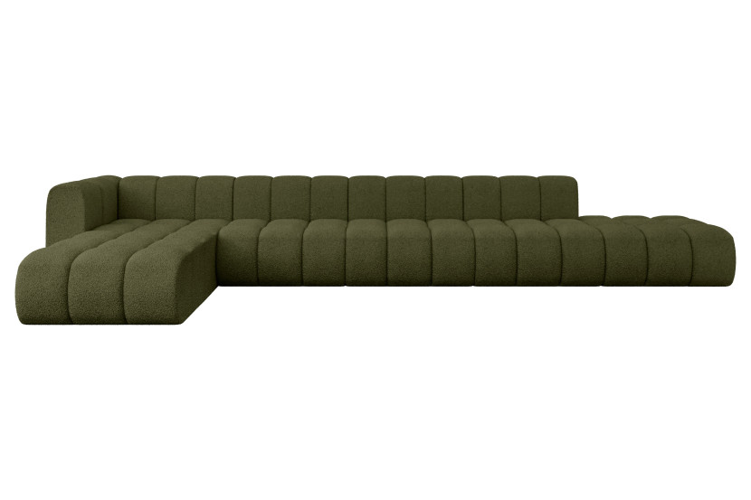 Narożnik lewostronny modułowy Zuvon-L3 - 478x177x70 cm Zielony 758637
