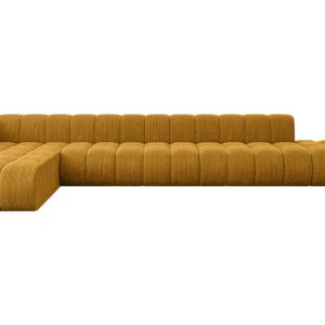 Narożnik lewostronny modułowy Zuvon-L3 – 478x177x70 cm Żółty 758334 Narożnik lewostronny modułowy Zuvon-L3 – 478x177x70 cm Żółty 758334