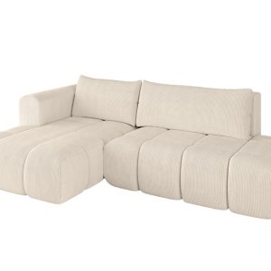 Narożnik lewostronny z funkcją spania CLOUD-L 280x185x90 cm Beżowy 726619 Narożnik lewostronny z funkcją spania CLOUD-L 280x185x90 cm Beżowy 726619