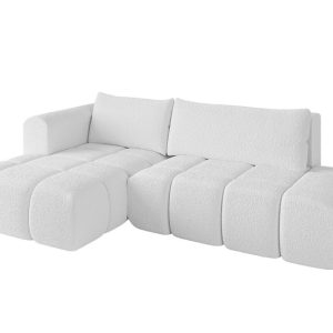 Narożnik lewostronny z funkcją spania CLOUD-L 280x185x90 cm Biały 725118 Narożnik lewostronny z funkcją spania CLOUD-L 280x185x90 cm Biały 725118