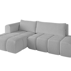 Narożnik lewostronny z funkcją spania CLOUD-L 280x185x90 cm Jasny szary 725157 Narożnik lewostronny z funkcją spania CLOUD-L 280x185x90 cm Jasny szary 725157