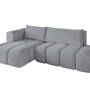 Narożnik lewostronny z funkcją spania CLOUD-L 280x185x90 cm Jasny szary 725122 Narożnik lewostronny z funkcją spania CLOUD-L 280x185x90 cm Jasny szary 725122