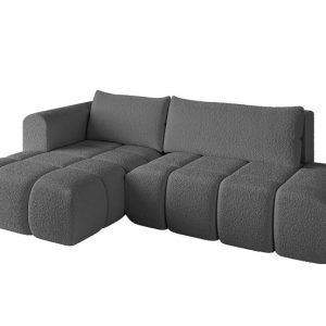Narożnik lewostronny z funkcją spania CLOUD-L 280x185x90 cm Szary 725173 Narożnik lewostronny z funkcją spania CLOUD-L 280x185x90 cm Szary 725173