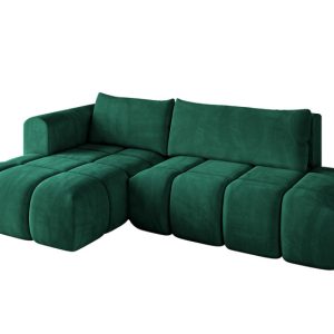 Narożnik lewostronny z funkcją spania CLOUD-L- 280x185x90cm Ciemnozielony 725099 Narożnik lewostronny z funkcją spania CLOUD-L- 280x185x90cm Ciemnozielony 725099