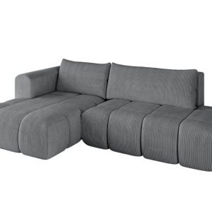 Narożnik lewostronny z funkcją spania CLOUD-L 280x185x90cm Ciemny szary 726595 Narożnik lewostronny z funkcją spania CLOUD-L 280x185x90cm Ciemny szary 726595