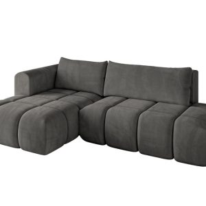Narożnik lewostronny z funkcją spania CLOUD-L 280x185x90cm Ciemny szary 725178 Narożnik lewostronny z funkcją spania CLOUD-L 280x185x90cm Ciemny szary 725178
