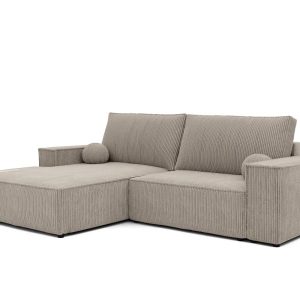 Narożnik lewy z funkcją spania Hugo – cappuccino 704190 Narożnik lewy z funkcją spania Hugo – cappuccino 704190