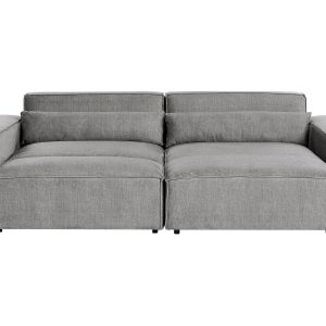 Narożnik lewy z otomaną 2-osobowy szary 572166 Narożnik lewy z otomaną 2-osobowy szary 572166