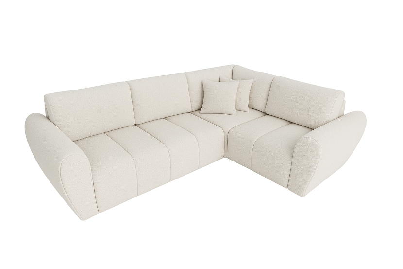 Narożnik Lusso, tkanina boucle prawostronna quelle 03 823197
