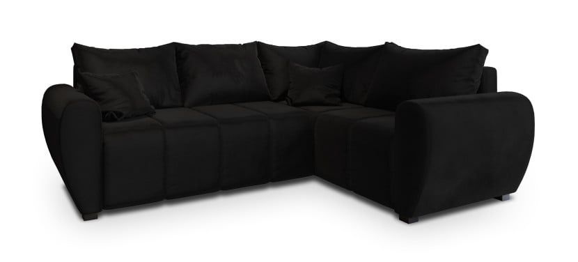 NAROŻNIK MADISON L R-S z funkcją spania Czarny 650526