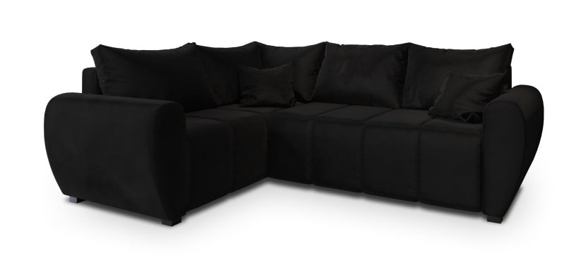 NAROŻNIK MADISON L L-S z funkcją spania Czarny 650520