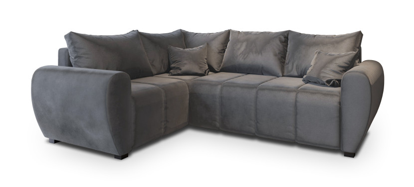 NAROŻNIK MADISON L L-S z funkcją spania Szary 650468