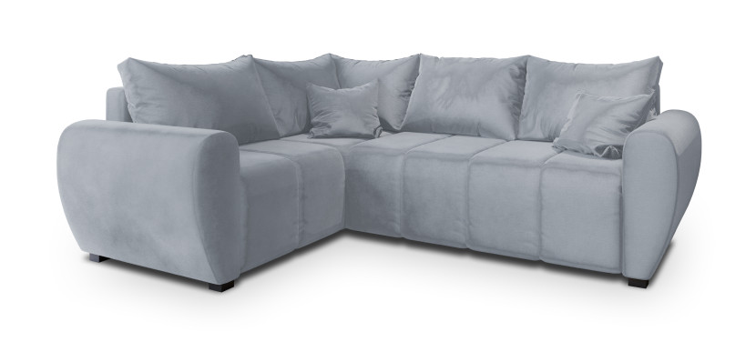 NAROŻNIK MADISON L L-S z funkcją spania Szary 650479