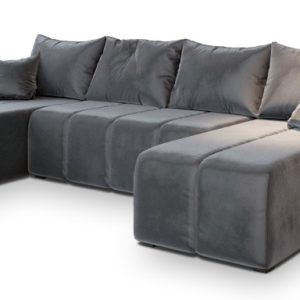 NAROŻNIK MADISON U z funkcją spania Szary 650087