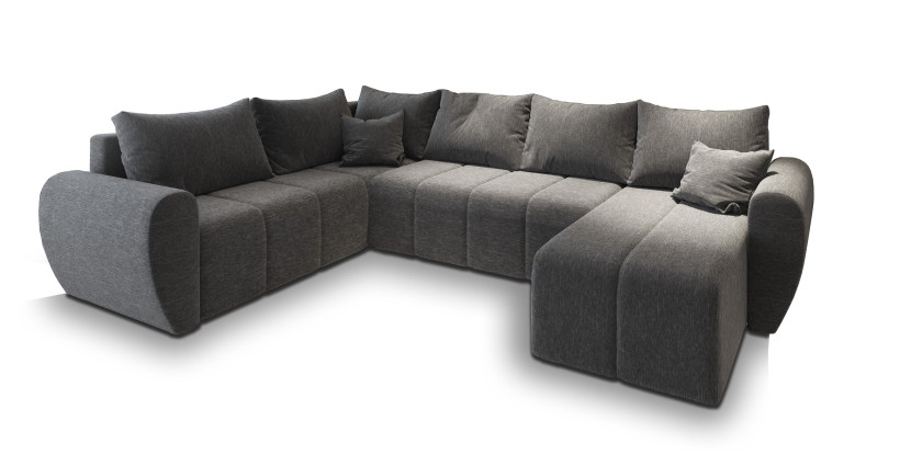 NAROŻNIK MADISON XL L-S z funkcją spania Szary 221329