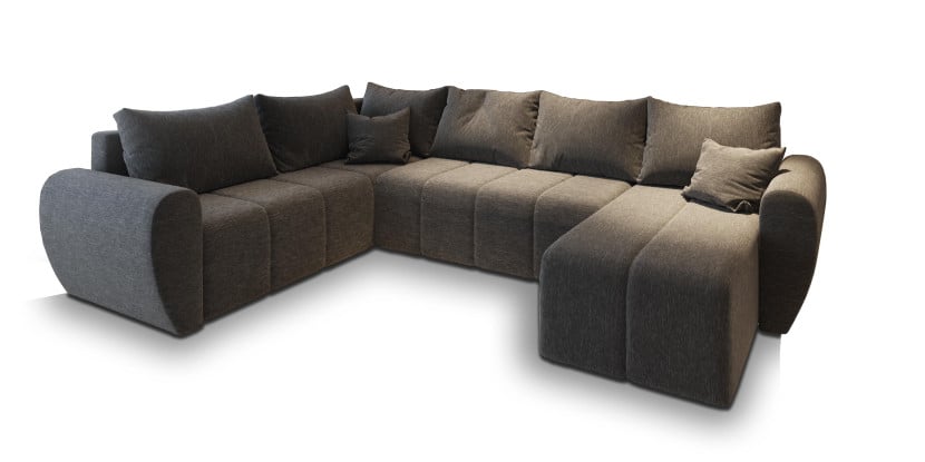 NAROŻNIK MADISON XL L-S z funkcją spania Szary 221225