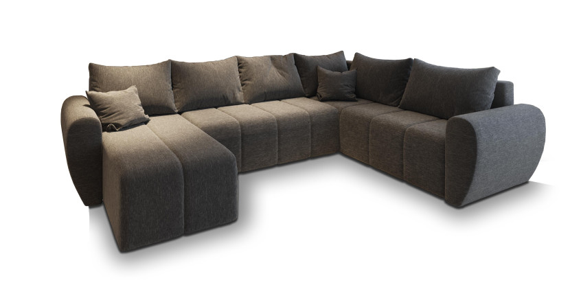 NAROŻNIK MADISON XL R-S z funkcją spania Szary 282251