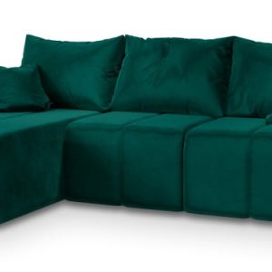 NAROŻNIK MADISON z funkcją spania Zielony 233689