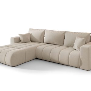 Narożnik MILO PREMIUM, tkanina WIND, Beżowy, Lewy 813854 Narożnik MILO PREMIUM, tkanina WIND, Beżowy, Lewy 813854