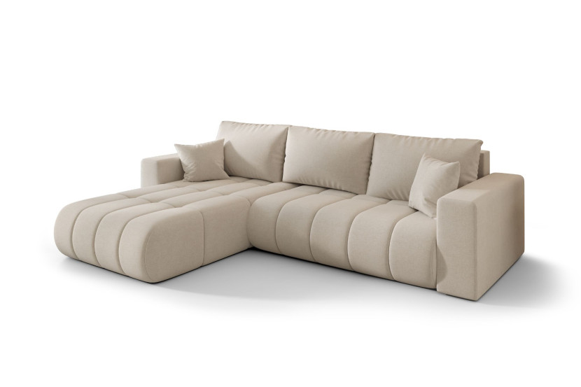 Narożnik MILO PREMIUM, tkanina WIND, Beżowy, Lewy 813854