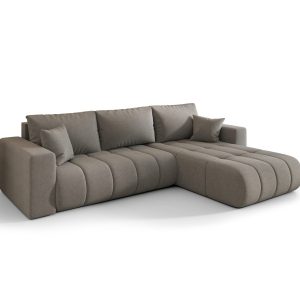 Narożnik MILO PREMIUM, tkanina WIND, Brązowoszary, Prawy 813876 Narożnik MILO PREMIUM, tkanina WIND, Brązowoszary, Prawy 813876