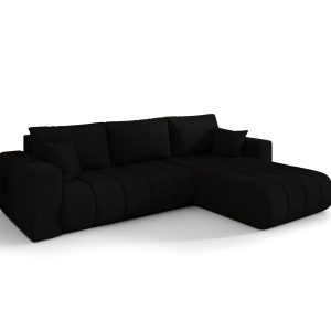 Narożnik MILO PREMIUM, tkanina WIND, Czarny, Prawy 813795 Narożnik MILO PREMIUM, tkanina WIND, Czarny, Prawy 813795