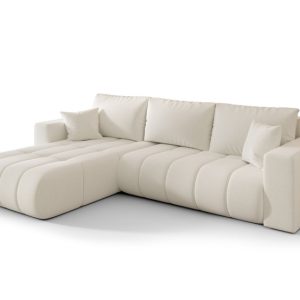 Narożnik MILO PREMIUM, tkanina WIND, Ecru, Lewy 813874 Narożnik MILO PREMIUM, tkanina WIND, Ecru, Lewy 813874