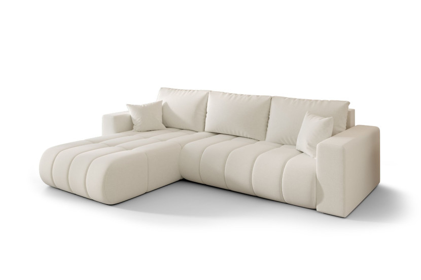 Narożnik MILO PREMIUM, tkanina WIND, Ecru, Lewy 813874
