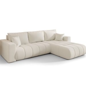 Narożnik MILO PREMIUM, tkanina WIND, Ecru, Prawy 813808 Narożnik MILO PREMIUM, tkanina WIND, Ecru, Prawy 813808