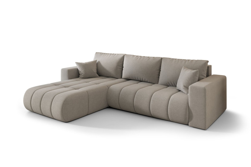 Narożnik MILO PREMIUM, tkanina WIND, Piaskowy, Lewy 813867