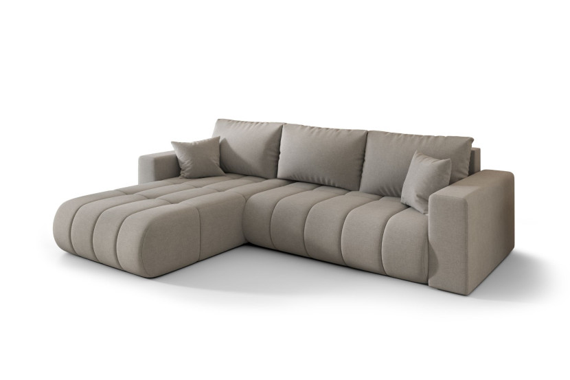 Narożnik MILO PREMIUM, tkanina WIND, Szary, Lewy 813848