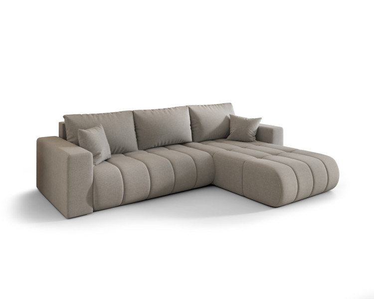 Narożnik MILO PREMIUM, tkanina WIND, Szary, Prawy 813823